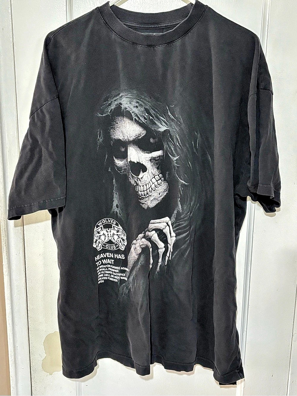 DARC Sport Wolves Club Premium Vintage Collection Graphic Tee Black Size Large